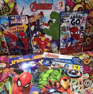 Spiderman/ Avengers Activity books